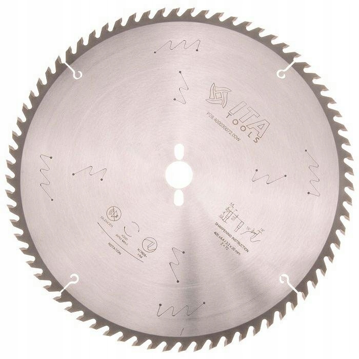 Piła tarczowa do panelówek 400x30mm z=72 15° Ita Tools