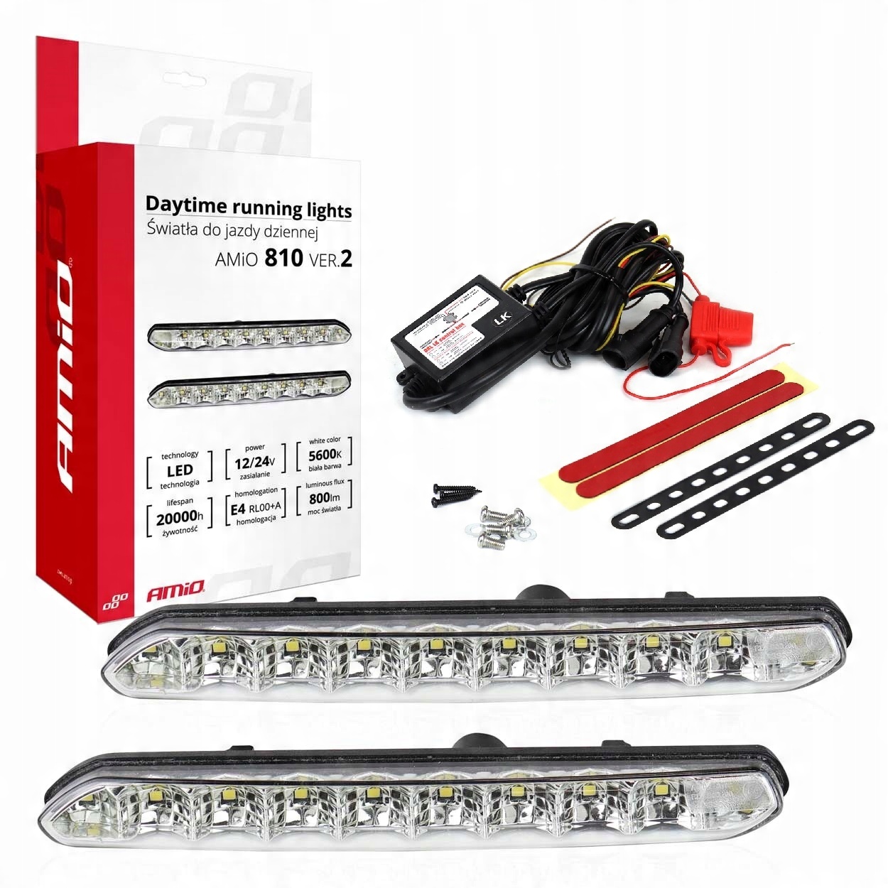 

Światła ledy do jazdy dziennej Drl 810 dzienne Led