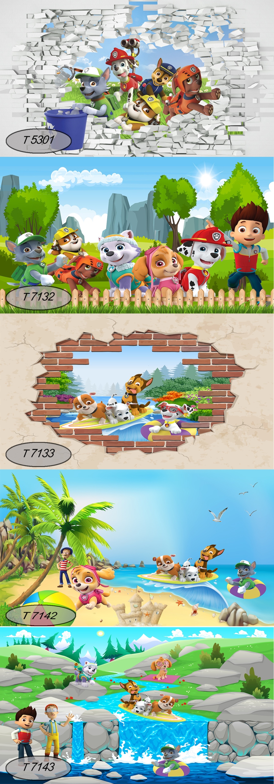 Fototapeta Psi patrol Bajka Flizelina 210 x 120 Marka inna