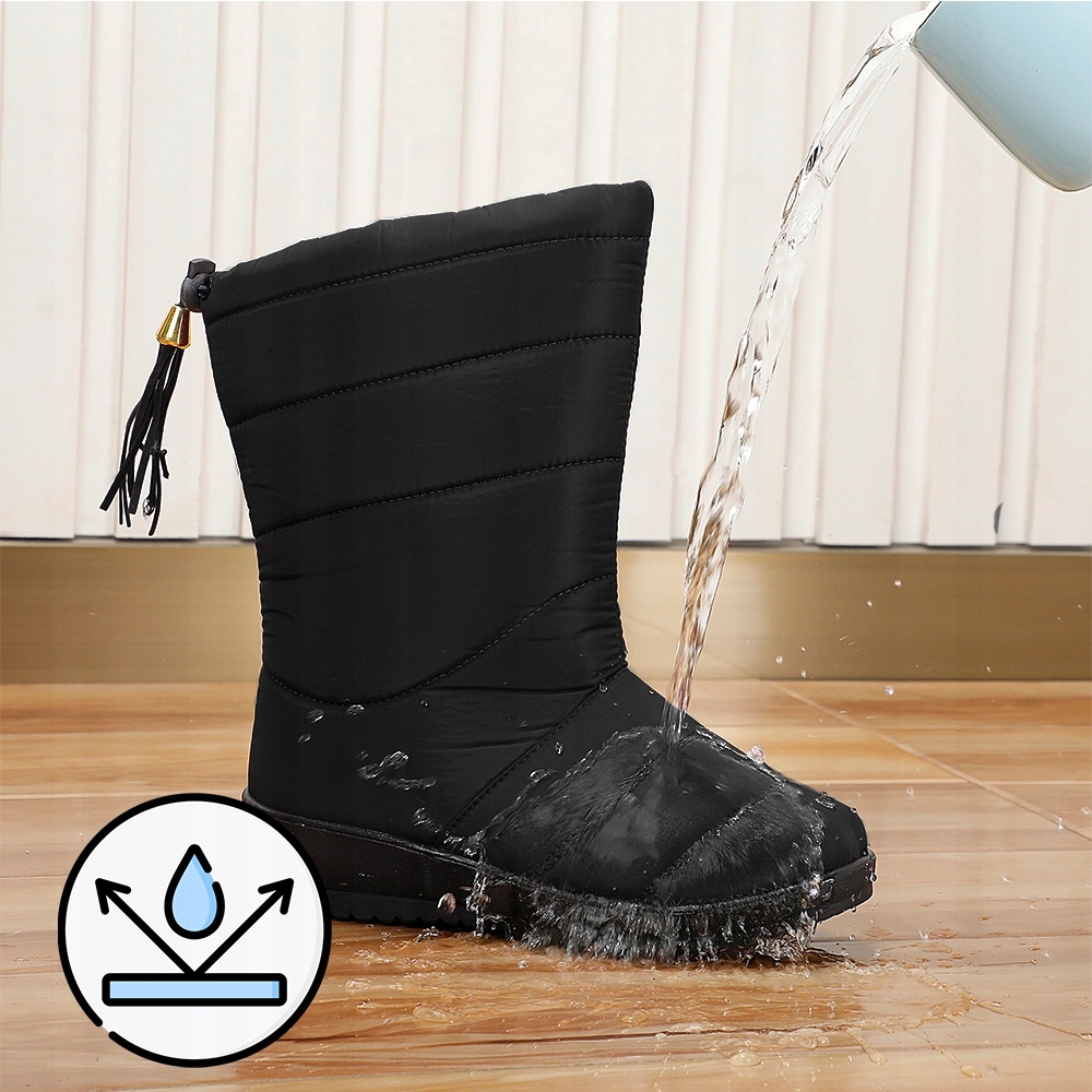 BUTY ZIMOWE WODOODPORNE CIEPŁE WYSOKIE DAMSKIE 39 Kod producenta SSL167G_39