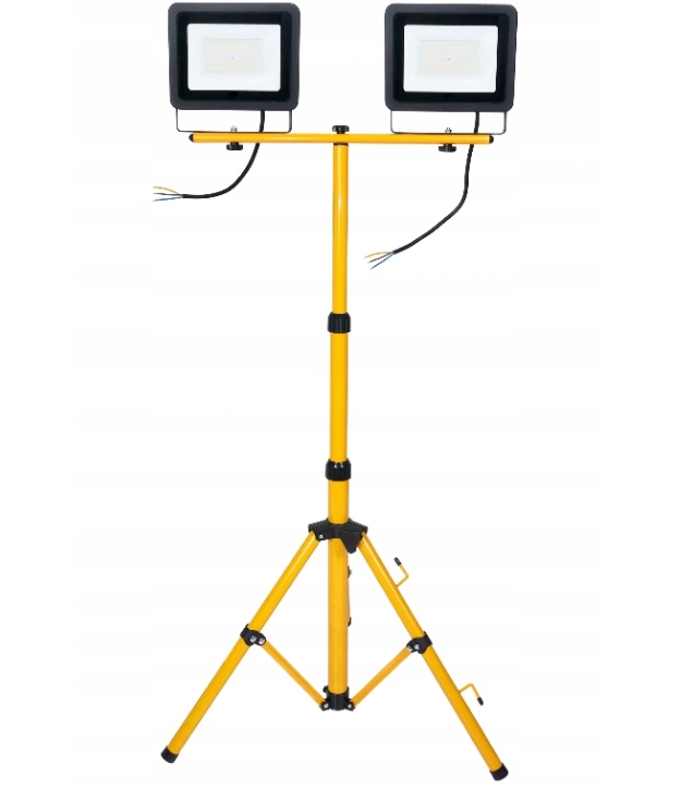 Naświetlacz halogen reflektor LED 2x 50W + statyw