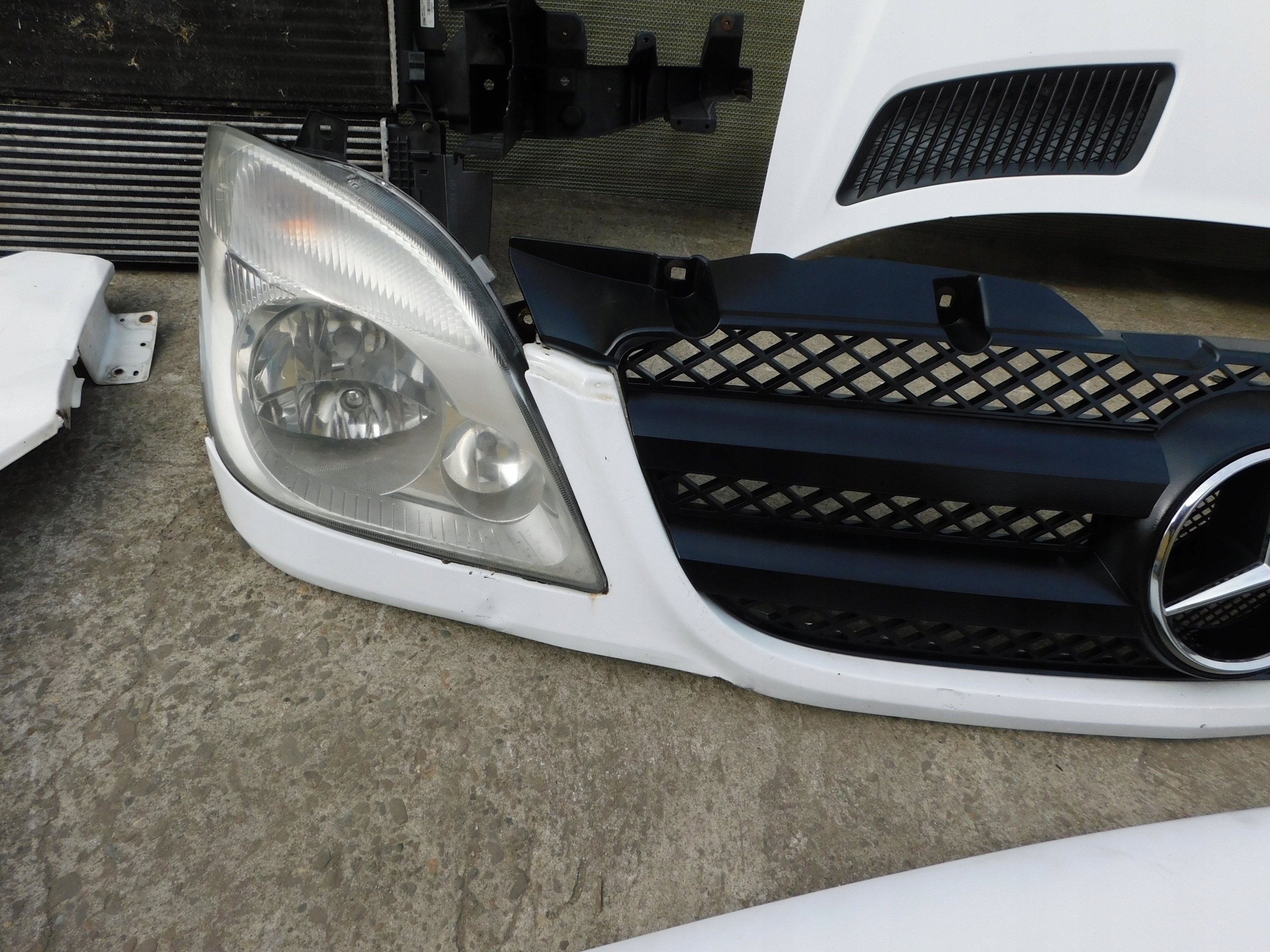 Mercedes Sprinter front complete bonnet radiator bumper lights fenders