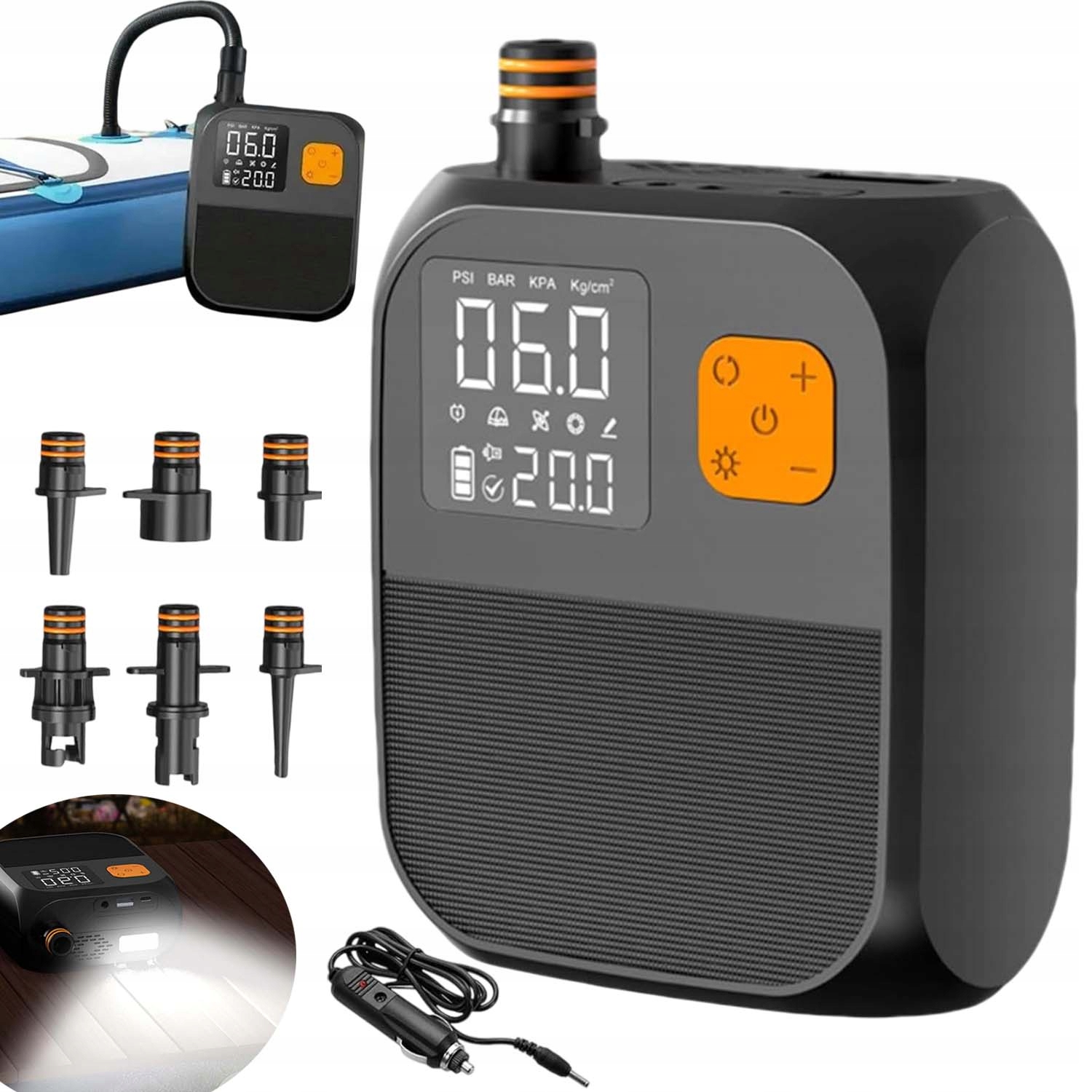 Elektrická pumpa Sup 25psi pro Sup Vysokotlaká Akumulátor 6 trysek