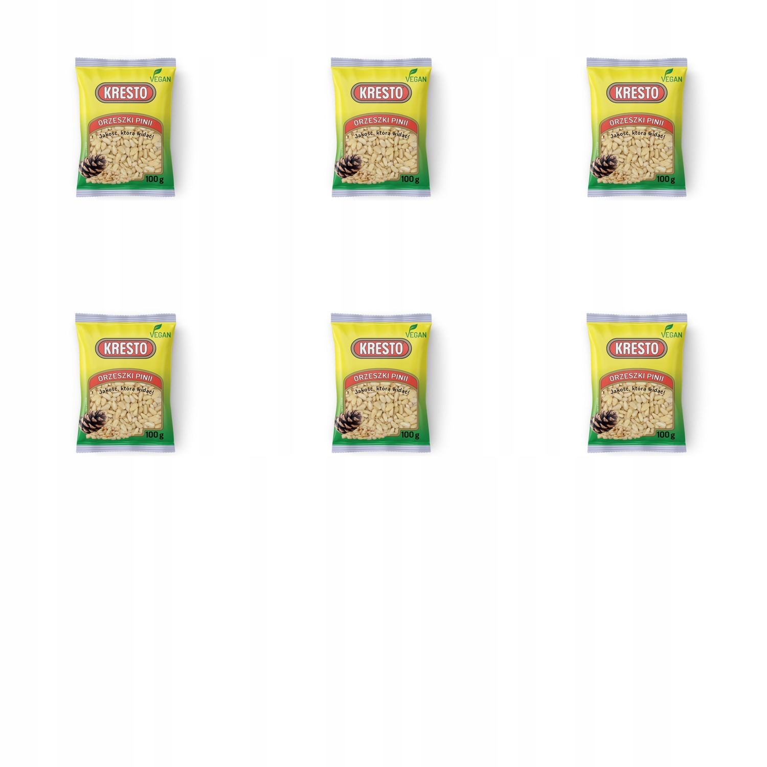 6x 100g Kresto orzechy pini