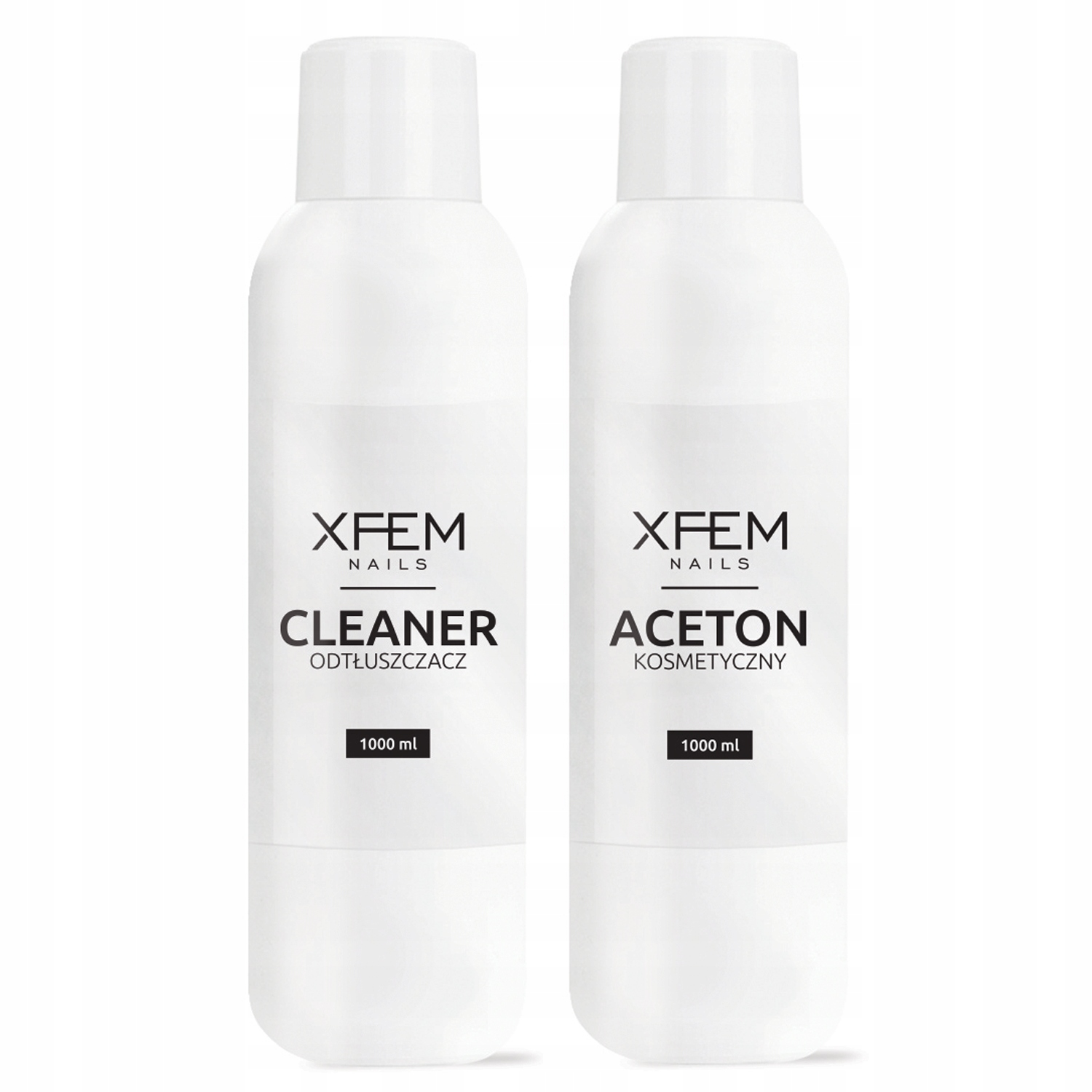 CLEANER 1000ml + ACETON 1000ml Hybrydowy Manicure