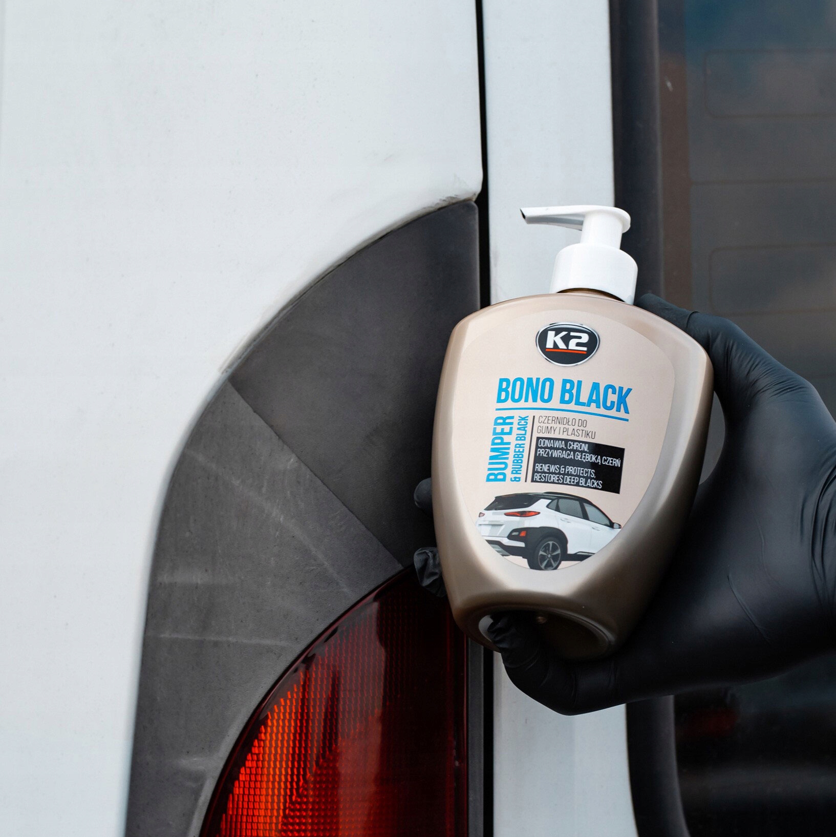 K2 BONO BLACK czernidło do GUMY i PLASTIKÓW 500ML EAN (GTIN) 5906534005588