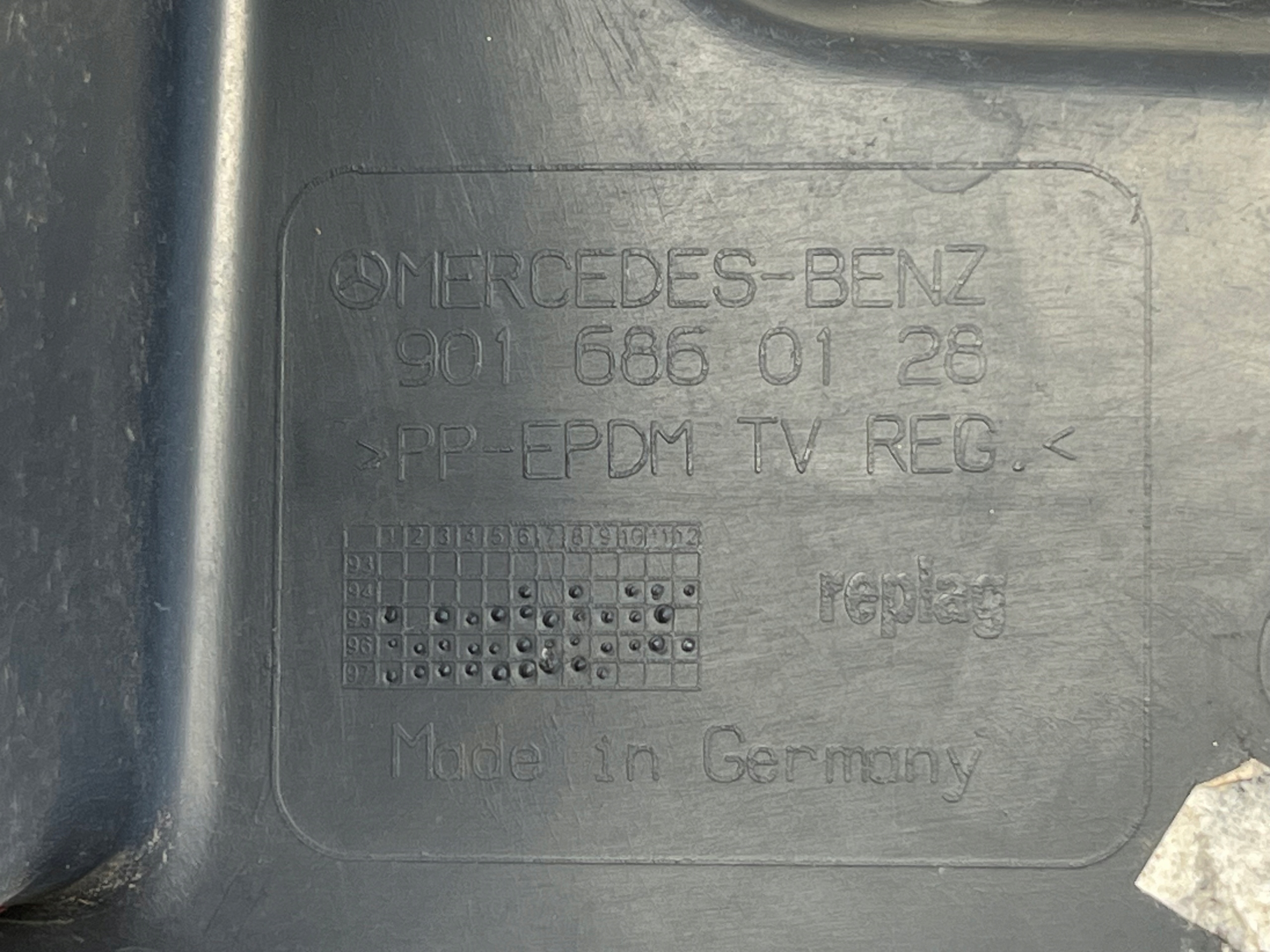 MERCEDES SPRINTER 901 903 SCHODEK STOPIEN cabs left 9016860128