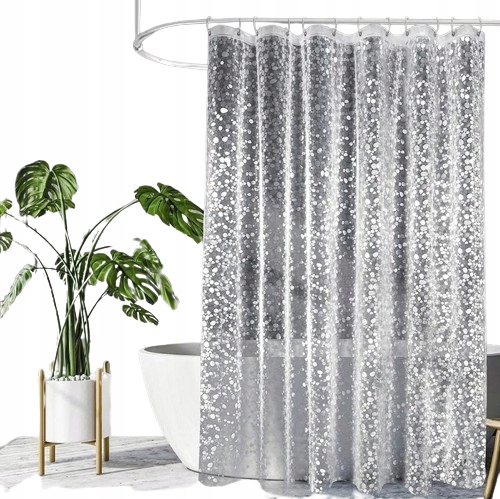 BRUKOWIEC PRZEJRZYSTY ZASŁONA PRYSZNICOWA 150x180 CM