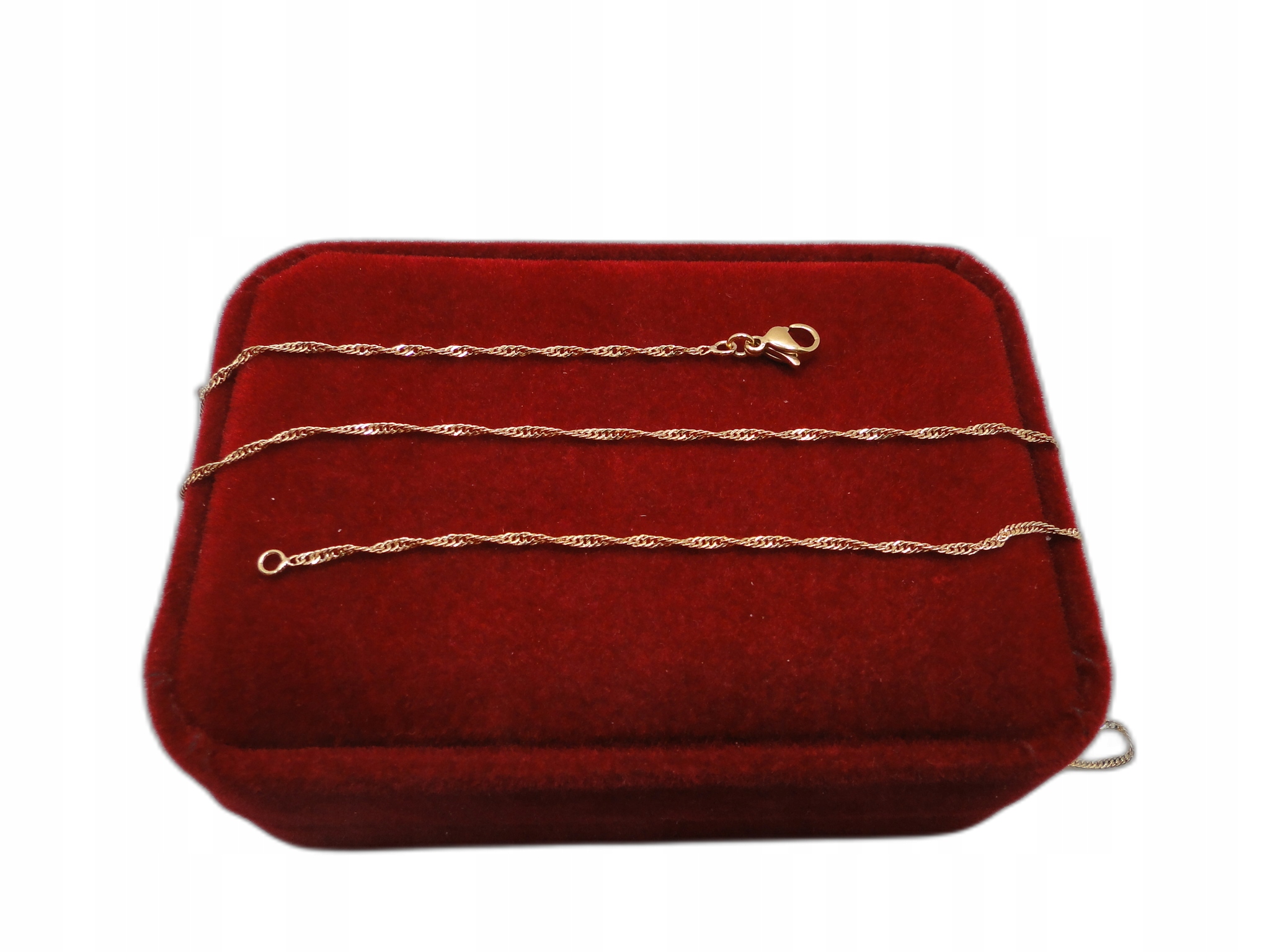 Złoty łańcuszek singapurka stal chirurgiczna 50cm Marka Inna marka