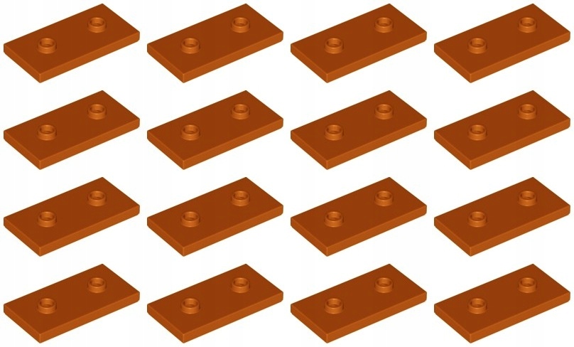 

Lego 65509 Płytka 2x4 pomarańcz ciem (16g) 16 szt.