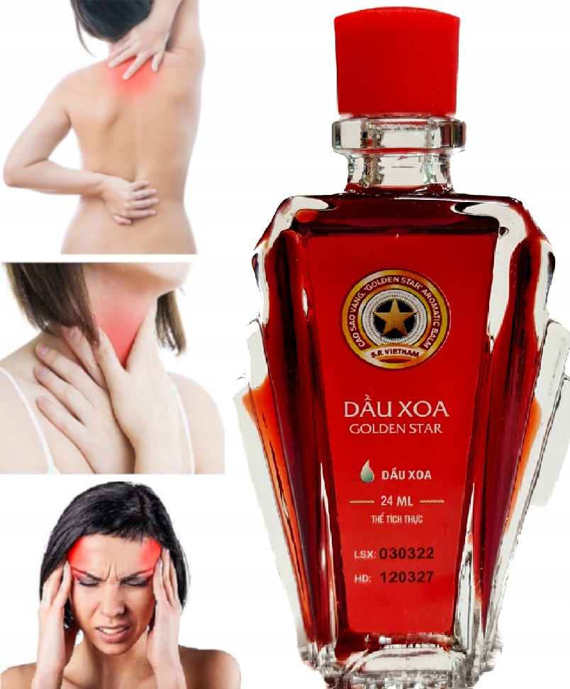 Olejek 24ml Rozgrzewający z Gwiazdką Mięta Eukaliptus na Ból Przeziębienie