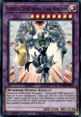 Yu-Gi-Oh! TCG: Elemental HERO Shining Flare Wingman (BLAR)