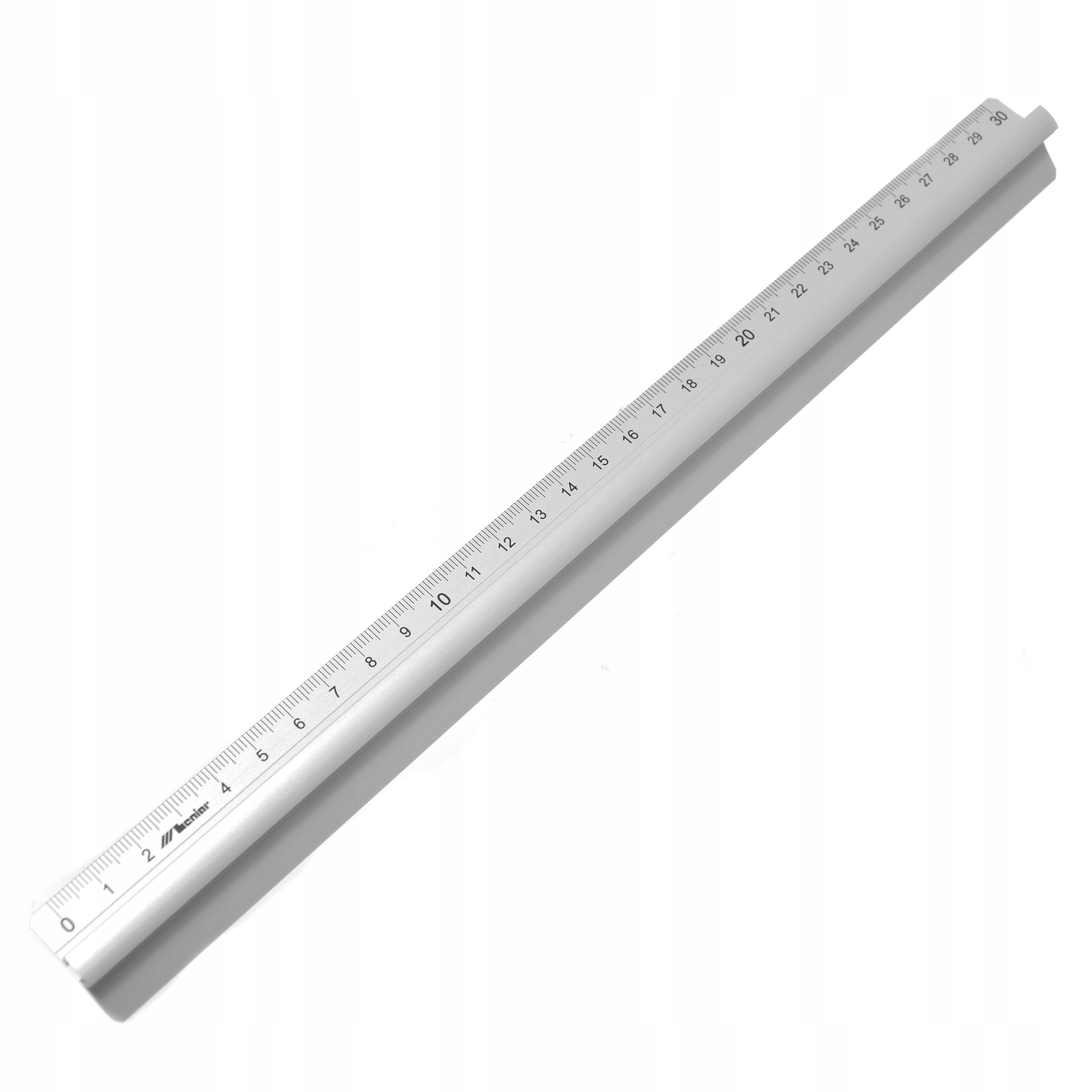 

Linijka szkolna z uchwytem 30 cm aluminiowa Leniar
