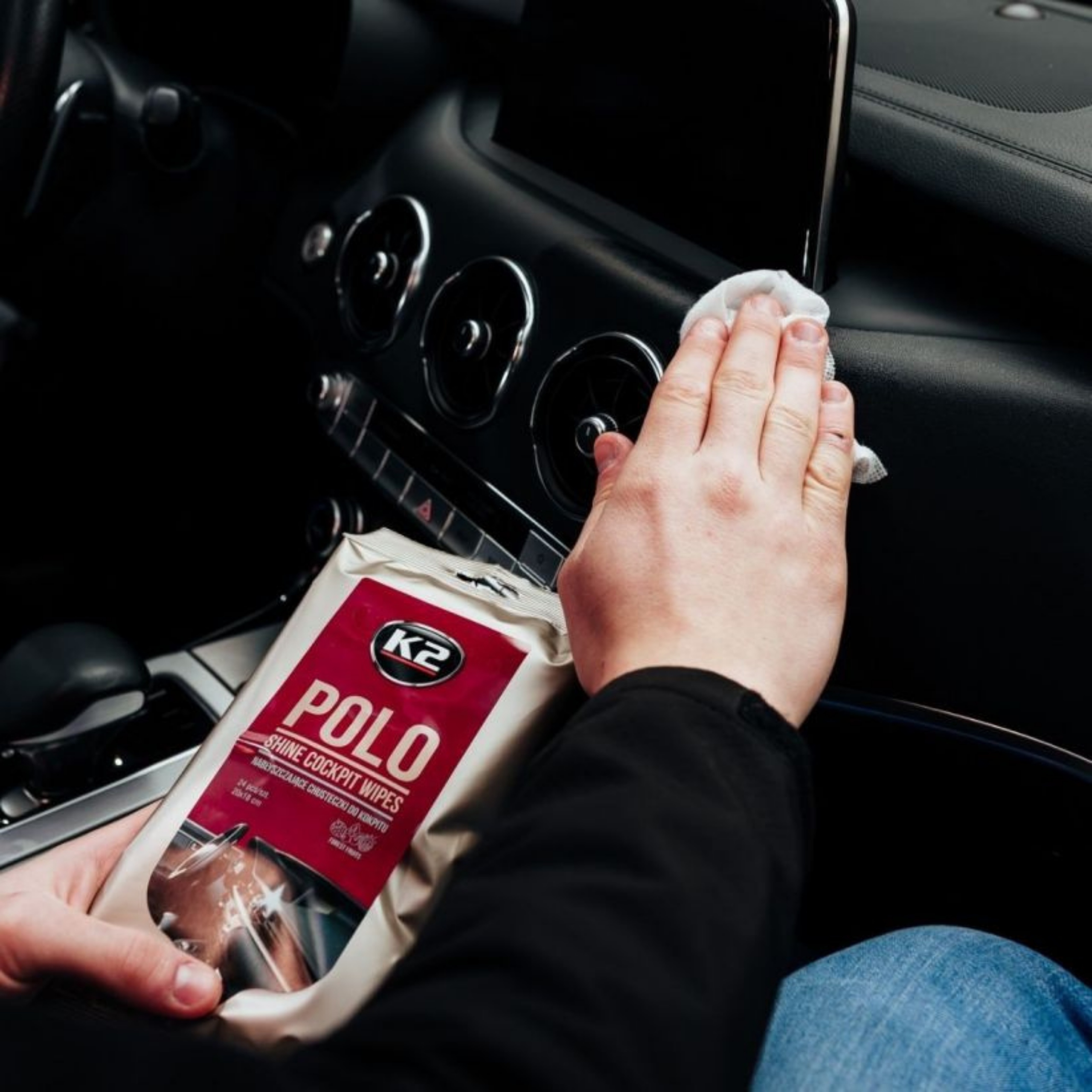 K2 ŚCIERECZKI ZAPACHOWE MOKRE DO KOKPITU NABŁYSZCZANIA POLO SHINE 25szt Producent K2