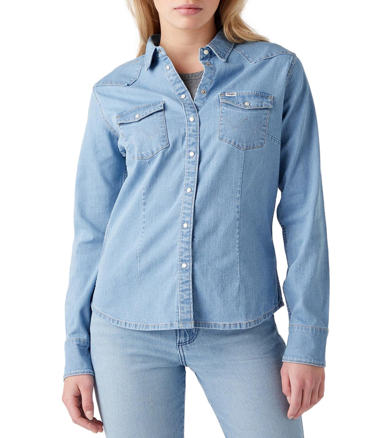 

Koszula Wrangler Shirt W5Q3TFX4E Light Indigo M