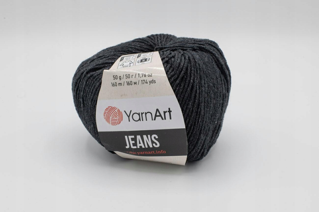 WŁÓCZKA YARN ART JEANS 28 GRAFIT 12668934822 Allegro.pl