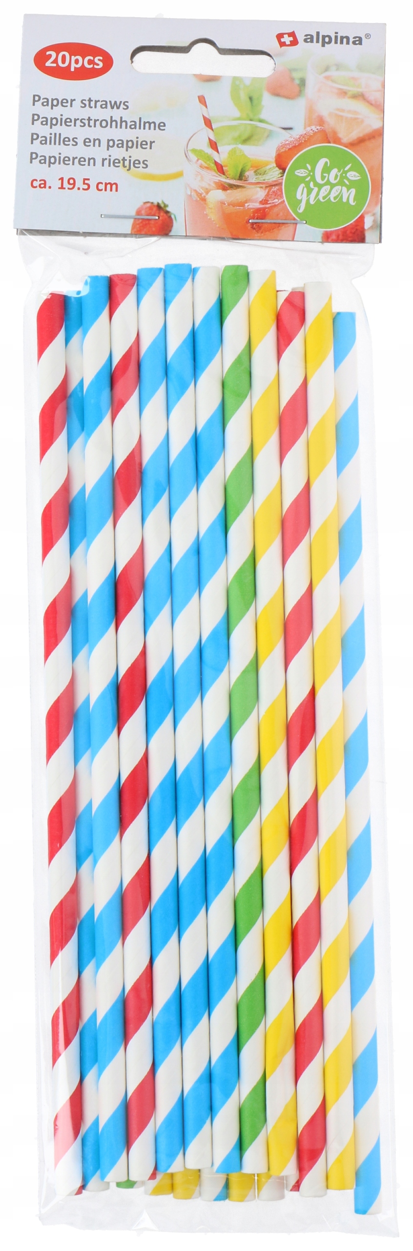 Słomki papier Alpina 20 szt.