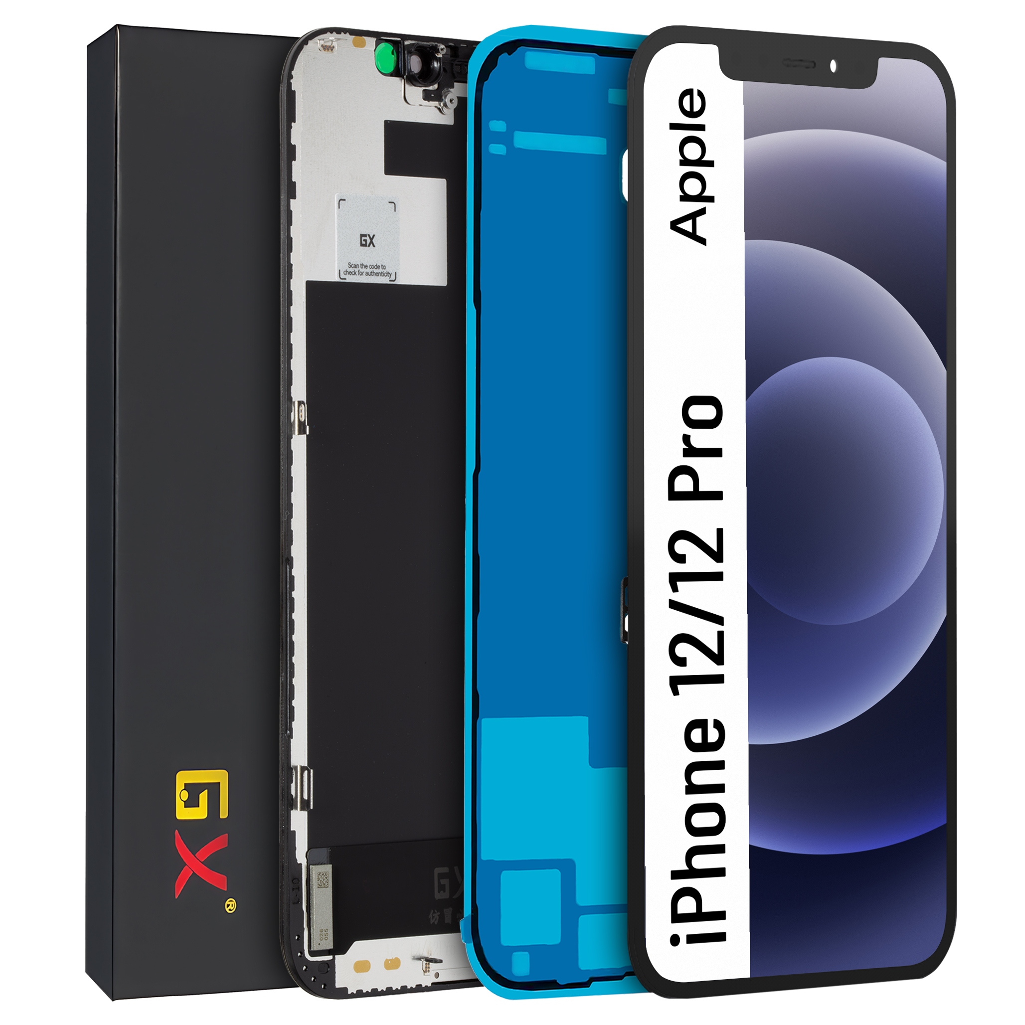 Displej pro iPhone 12, 12 Pro LCD displej Oled Gx A2407 Vyměnitelný čip