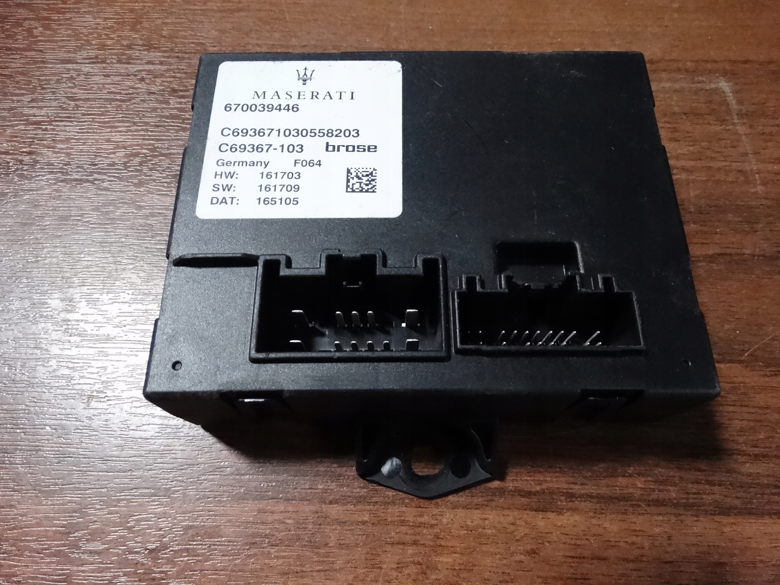 IDEALNY module control unit bonnet MASERATI LEVANTE 1 0 9