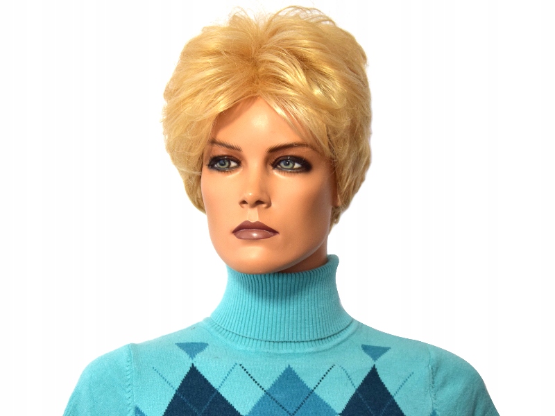 Krátká Paruka Blond Peruki E-015B kol.24BT613