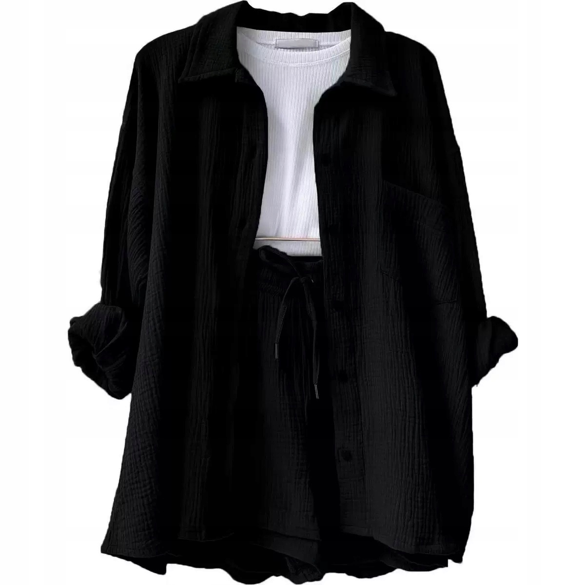 Muślinowy komplet spodenki i koszula KOLORY,w Rozmiar M