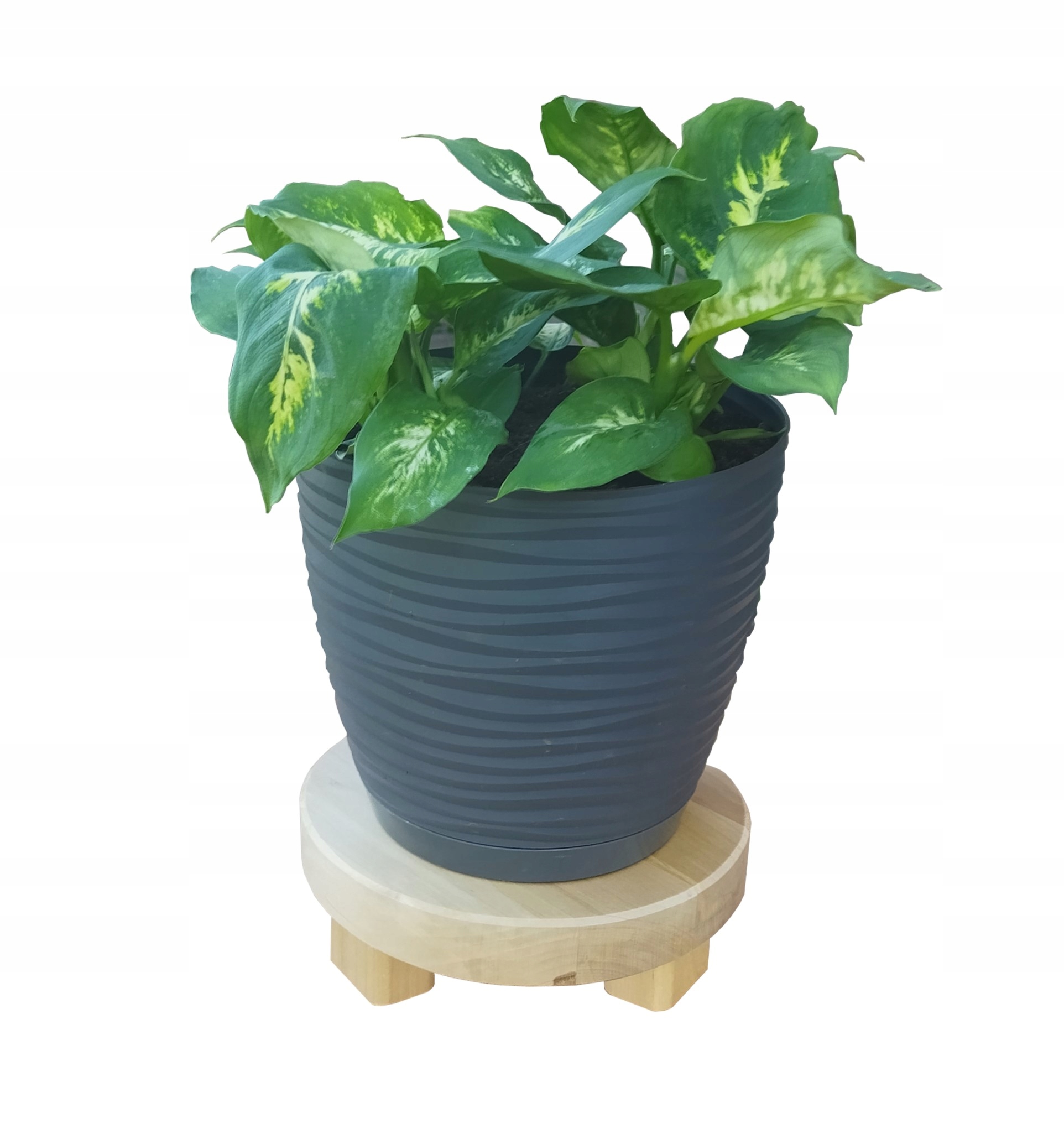 Podstawka drewniana pod doniczkę 17cm Marka inna