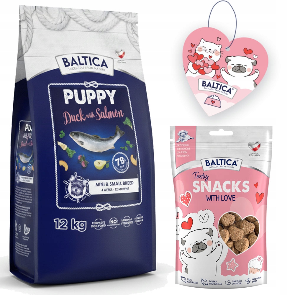Baltica Puppy Duck & Salmon Dla Szczeniąt Łosoś I Kaczka 12KG Small Xs/s