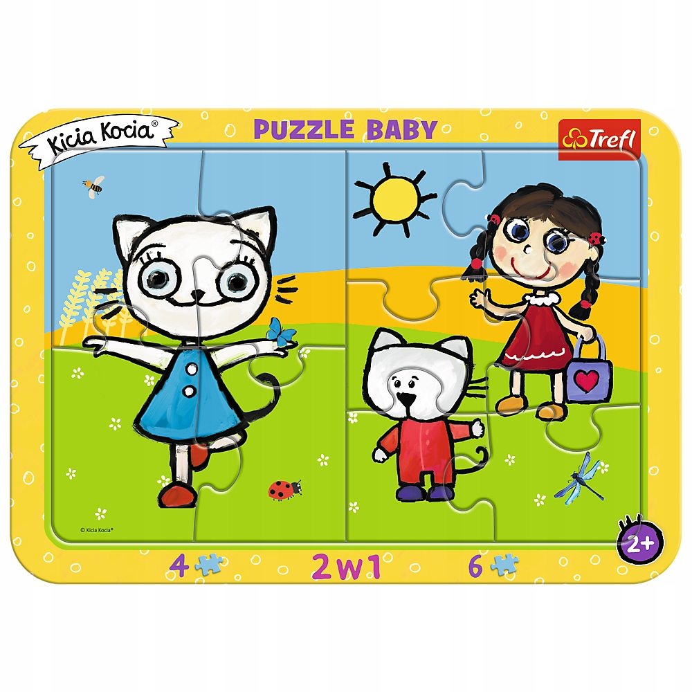

Puzzle Baby ramkowe Szczęśliwa Kicia Kocia Trefl
