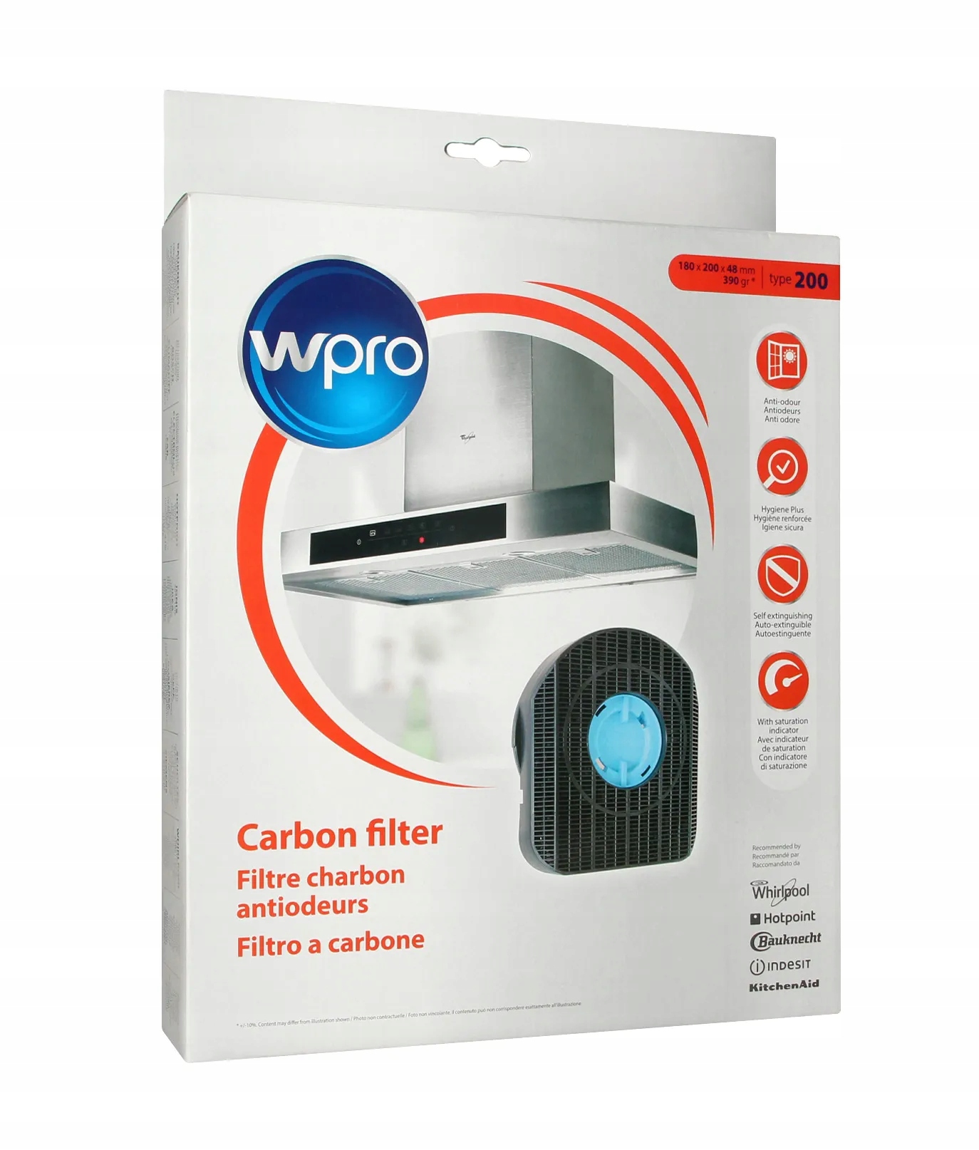 Filtr węglowy do okapu Whirlpool 484000008577 Producent Whirlpool