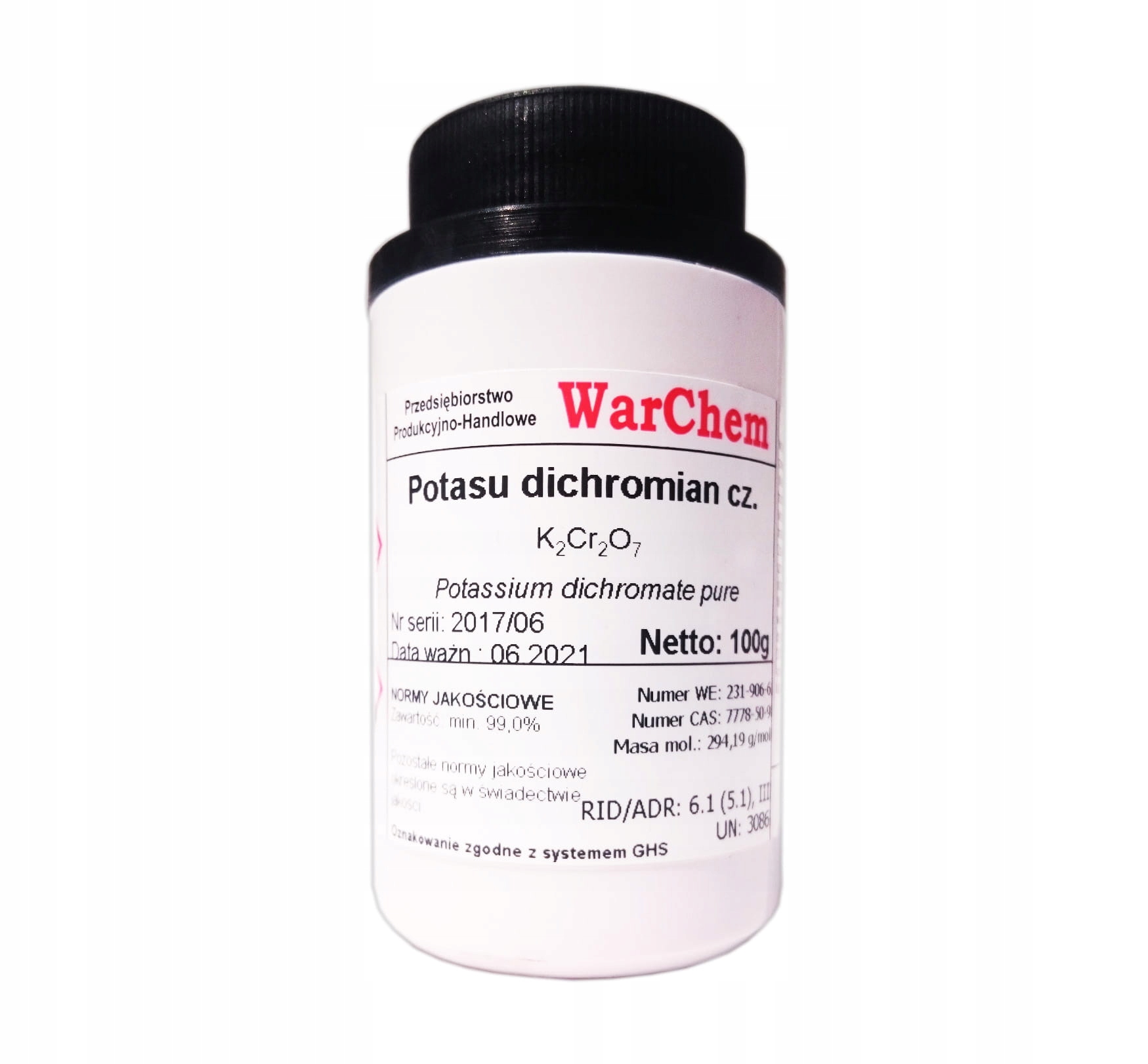 

Dichromian Potasu 100g Warchem [51114]
