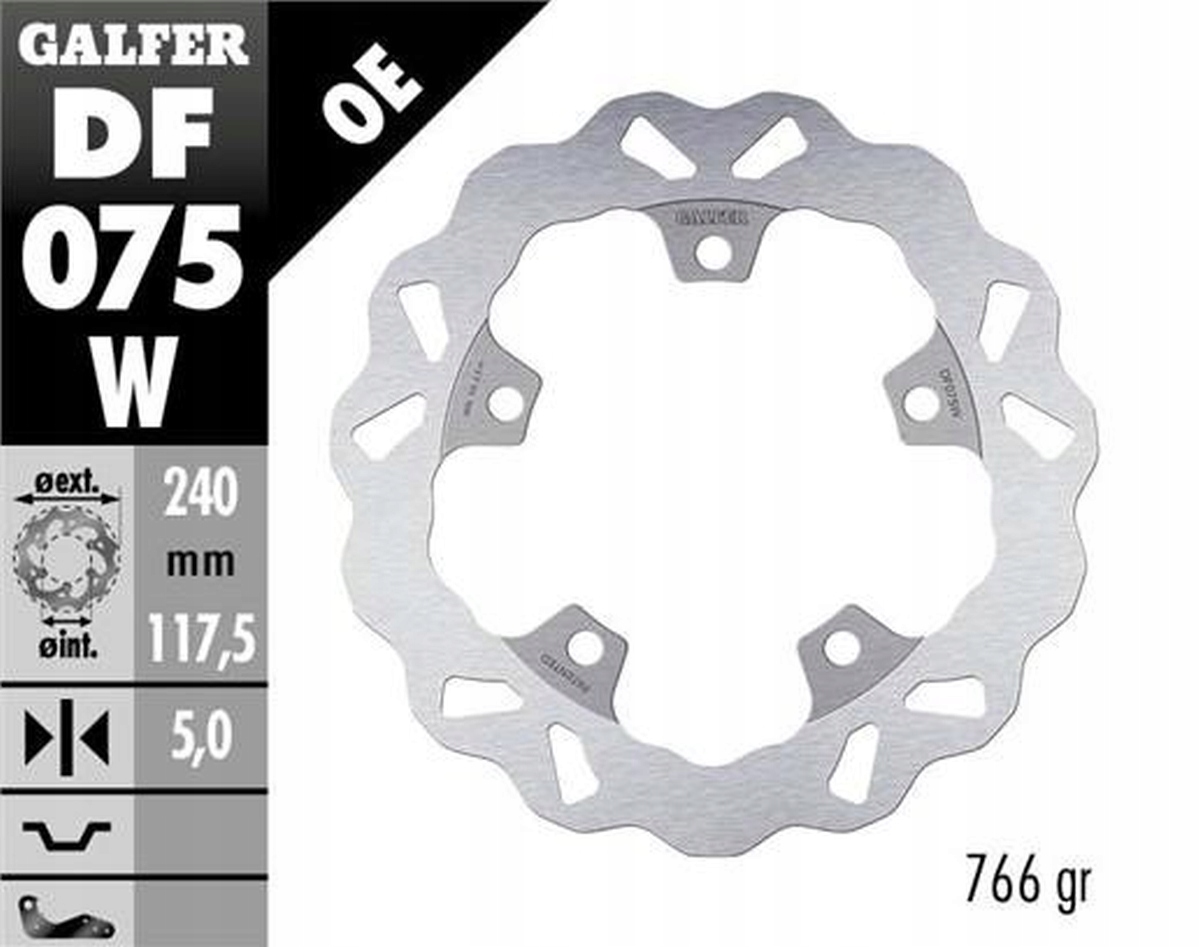 Galfer Zadný Brzdový Kotúč Honda Ctx 750N Abs '13-; Nc 700S/X Abs 12-14
