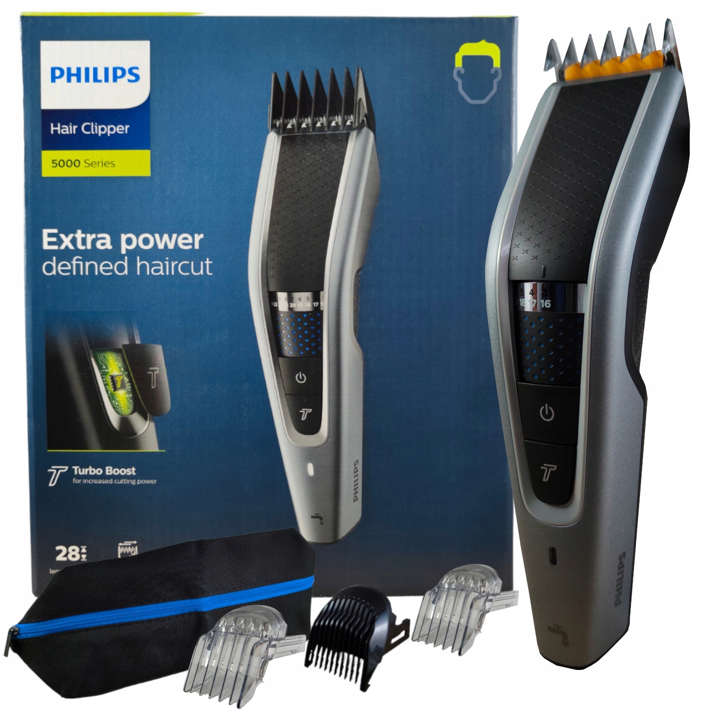 

Maszynka do brody i włosów Philips HC5630/15 +etui
