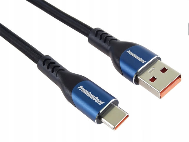 Kabel Premiumcord Usb-c do Usb 2.0, ładowanie, 5 A, 0,5 m