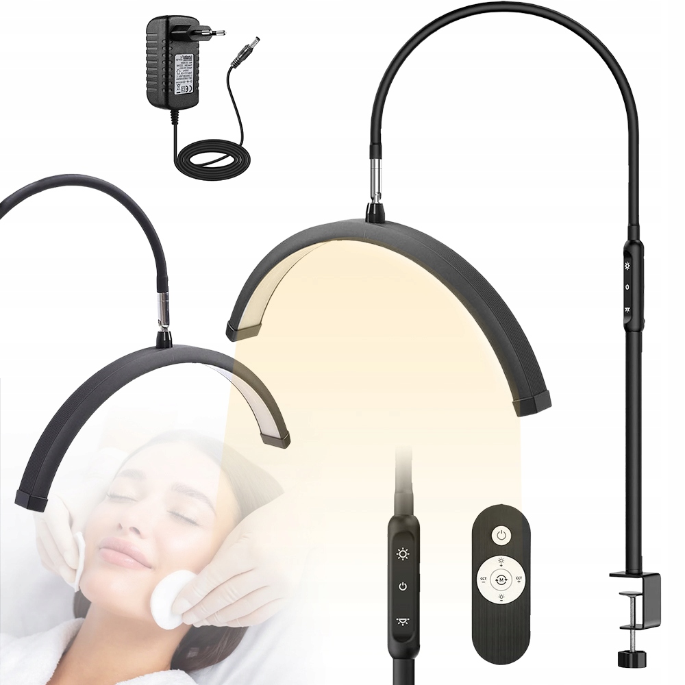 Bezstínová Stolní Kosmetická Lampa S Led Klipem, 5 Jasů Pro Ošetření