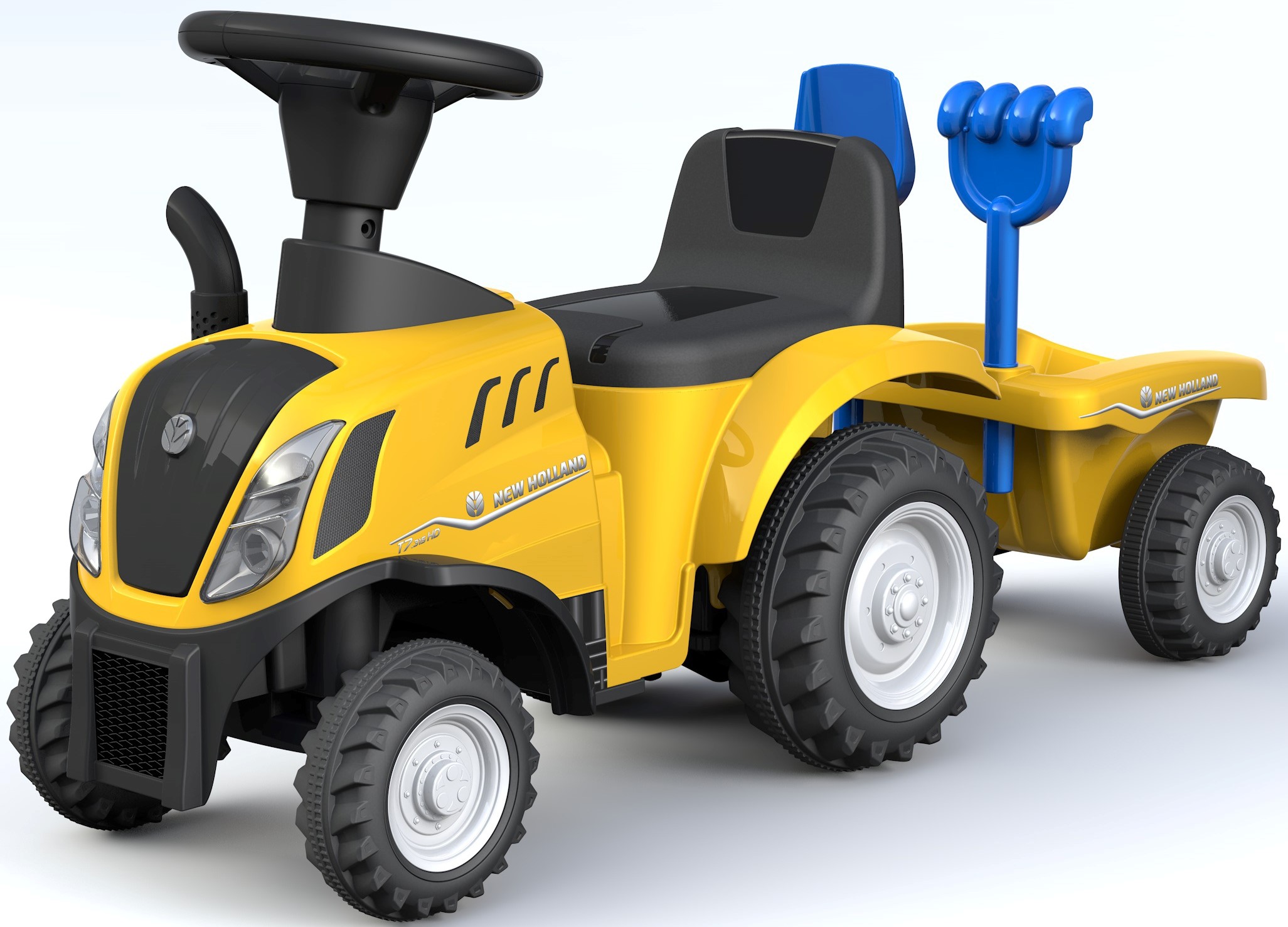 

Traktor New Holland jeździk chodzik z akcesoriami