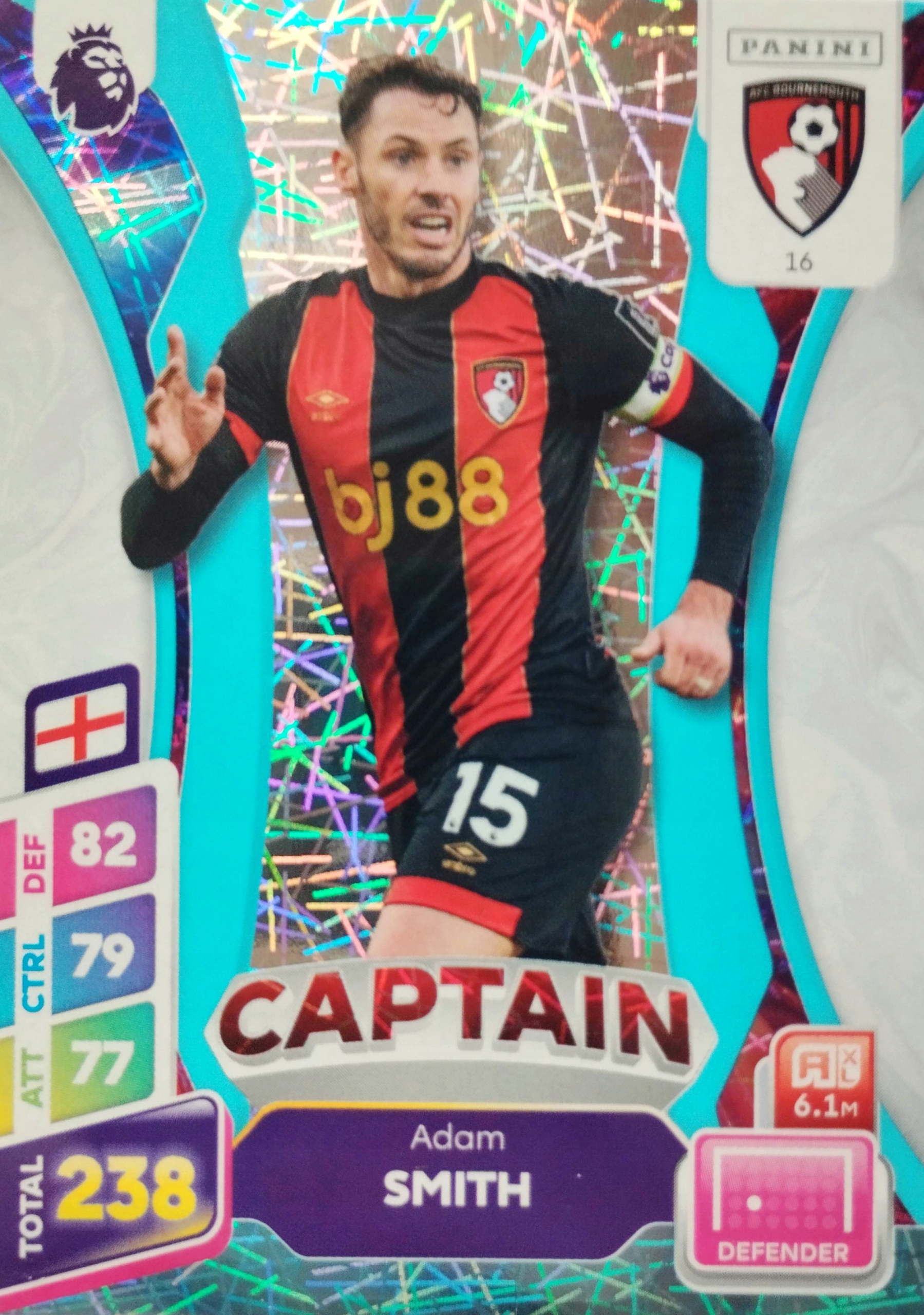 Premier League Plus 2025 Captain 16 blue Adam Smith Afc Bournemouth