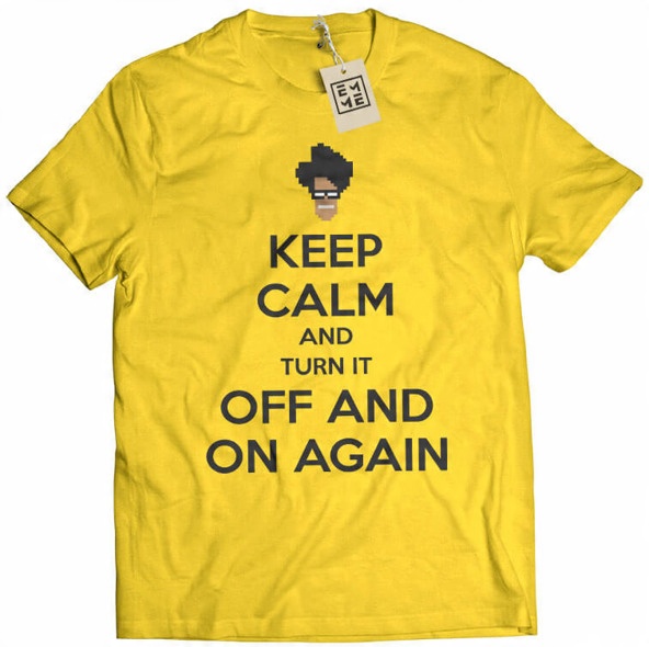 

Koszulka Keep Calm It Crowd żółta M