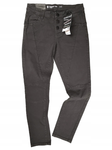 

Spodnie jeans Cubus szare jogger 146 grafit guziki