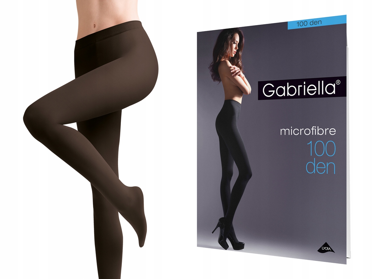 

Rajstopy Gabriella Microfibre 100 den Chocco 4