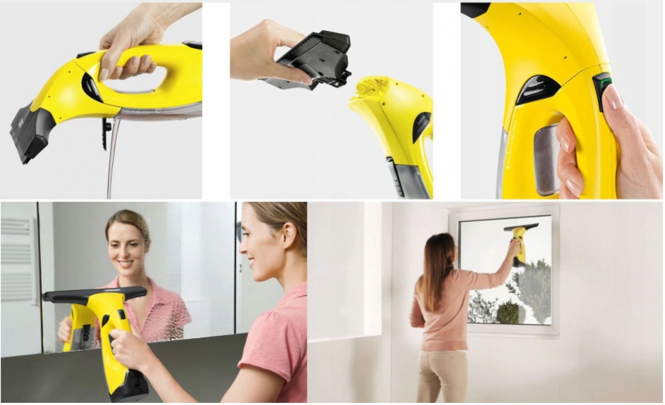 KARCHER WV 2 MOCNA MYJKA DO OKIEN SZYB GRATIS Pojemność zbiornika na wodę 100 ml