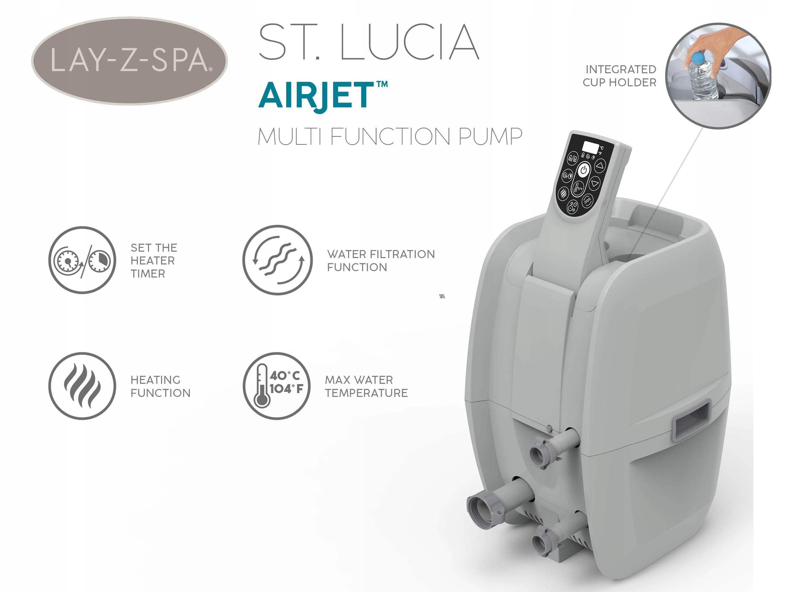 DMUCHANE SPA 3-OSOBOWE HYDROMASAŻ AIR-JET BASEN Typ konstrukcji nadmuchiwany