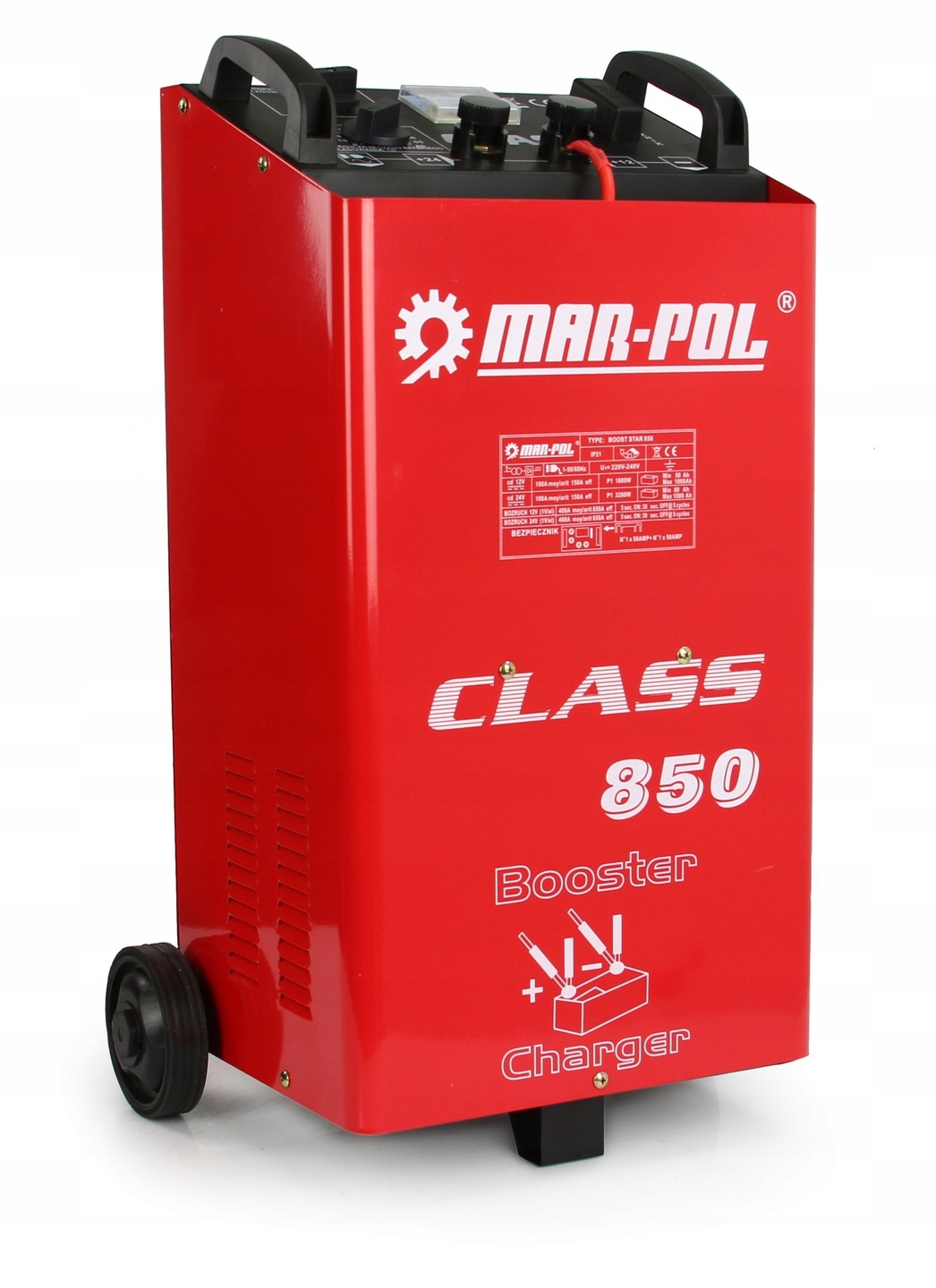 PROSTOWNIK Z ROZRUCHEM 850A 12/24V ROZRUCH LCD MOC Natężenie maksymalne 63 A