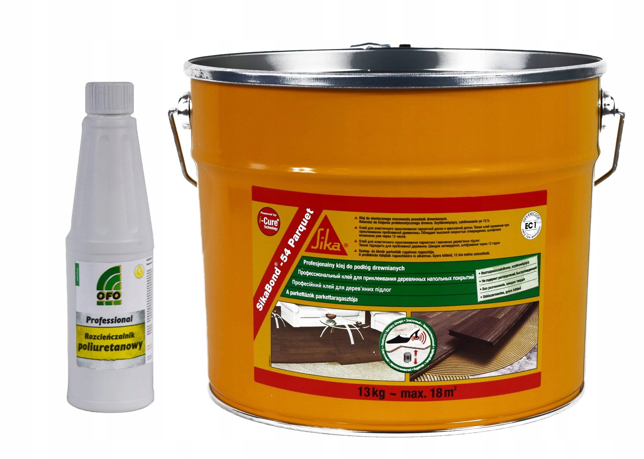 SIKABOND 54 KLEJ ELASTYCZNY JEDNOSKŁADNIKOWY DO PARKIETU+ROZPUSZCZALNIK