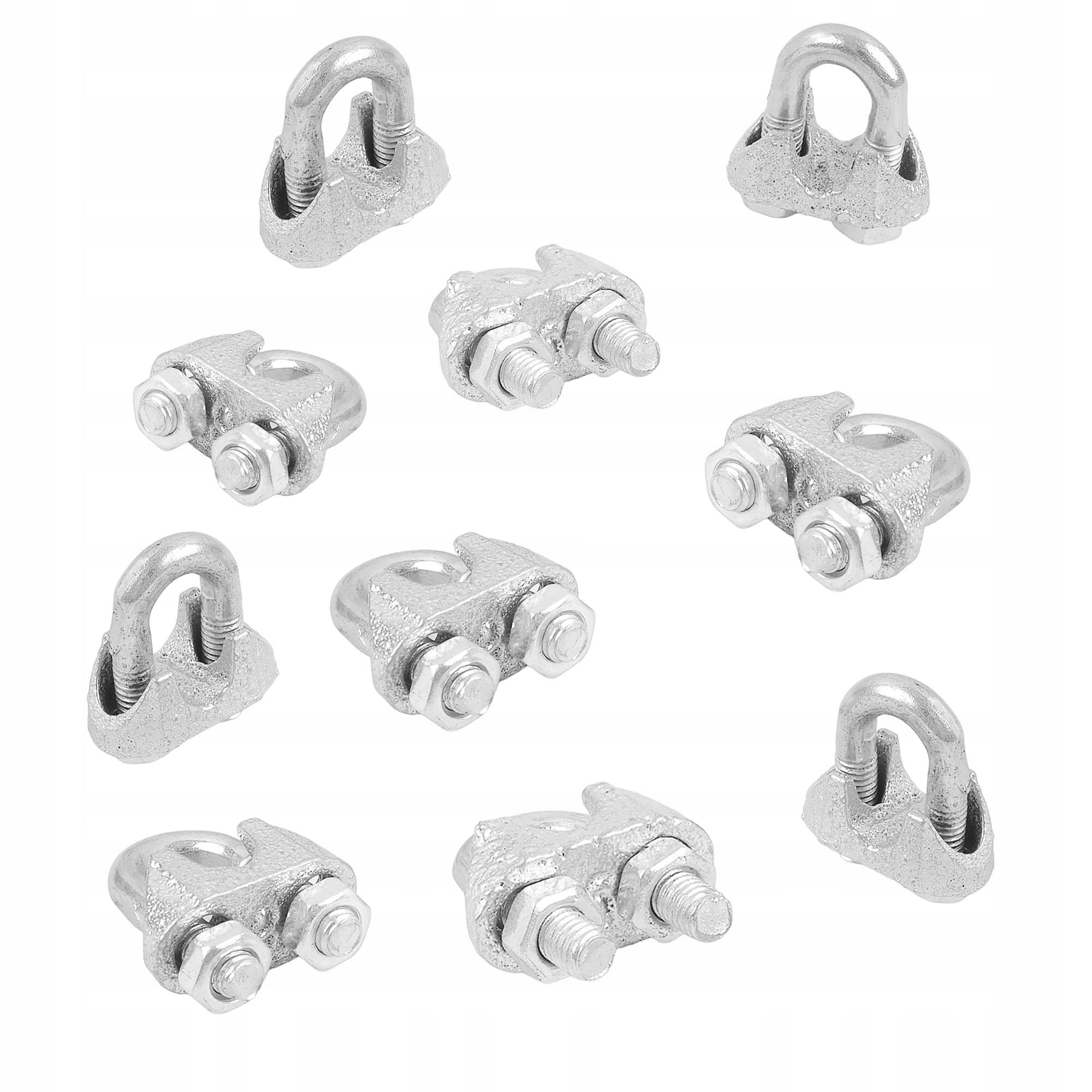 10x ZACISK LINOWY KABŁĄKOWY DO LIN OCYNKOWANY 6MM Marka Bauster