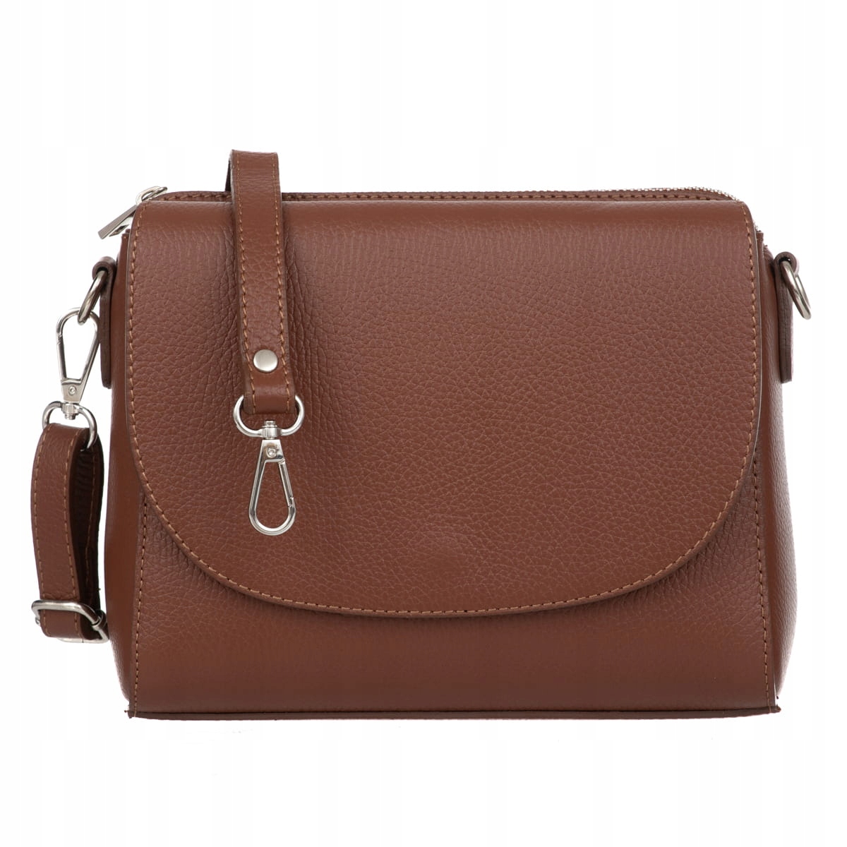 Kožená kabelka Vera Pelle Camere Koniak