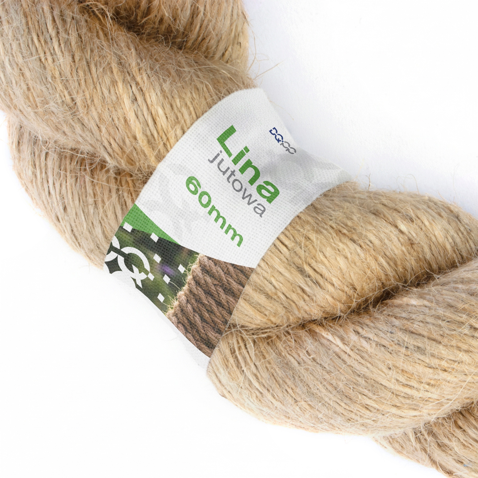 Lina Linka Jutowa Żeglarska Dekoracyjna Juta Kręcona Jutówka fi 60mm 5m