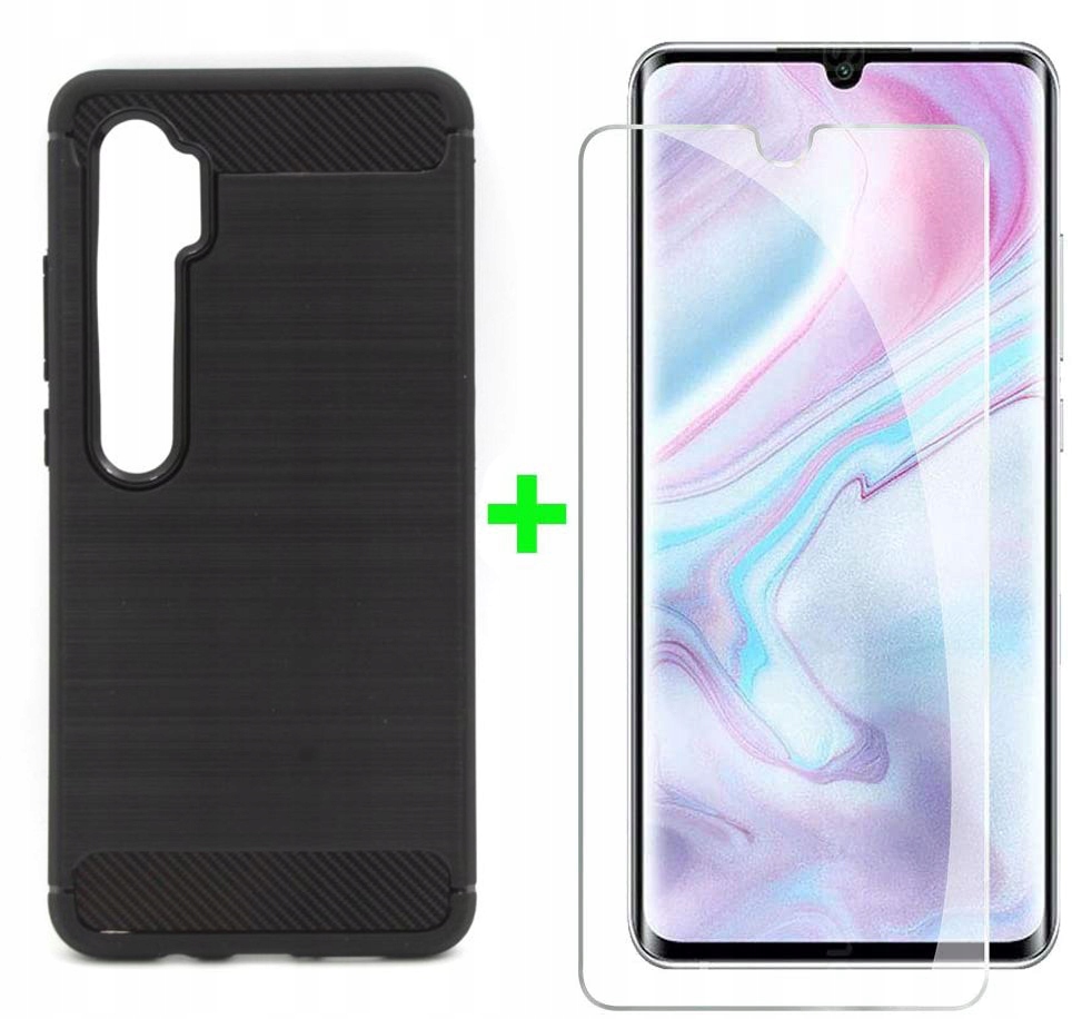 

Etui Karbon Case+ szkło do Xiaomi MI Note 10/10Pro
