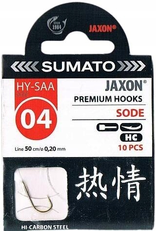 Haczyki Jaxon Sumato Hy-saa 4 Z Przyponem 0,20 mm