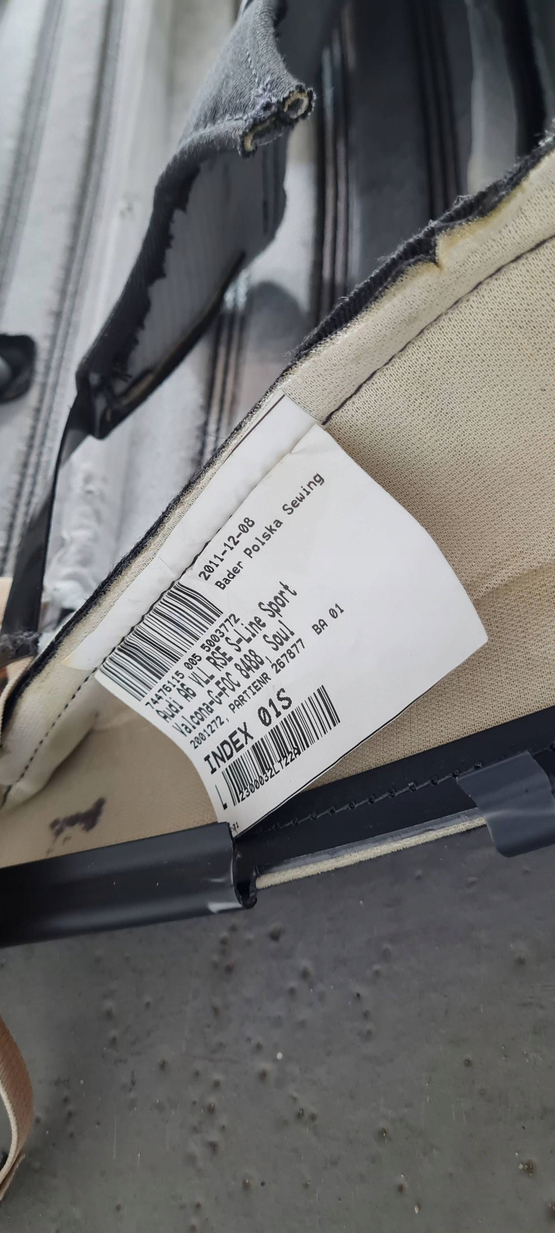 A6 C7 4G seat MATA seat left left front SLINE leather black A7 4G