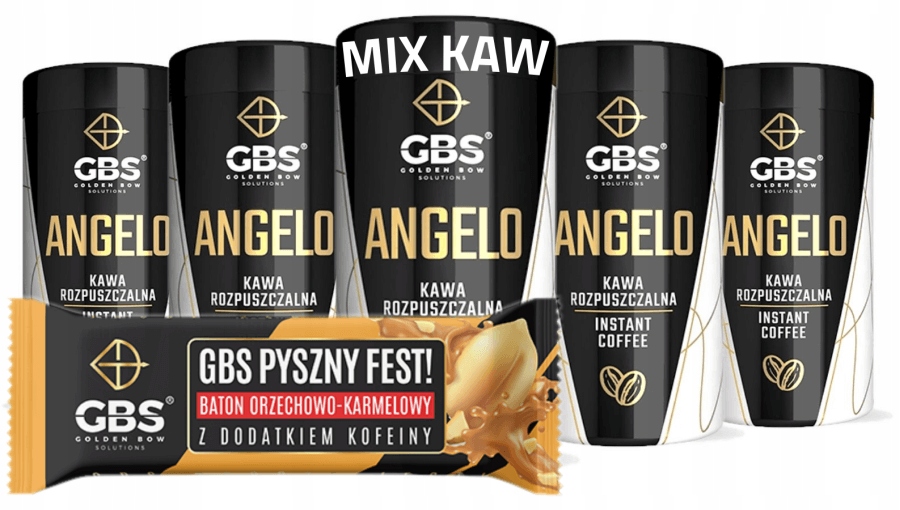 Levně Káva instantní Gbs Angelo 5 balení 5x100g Tyčinka